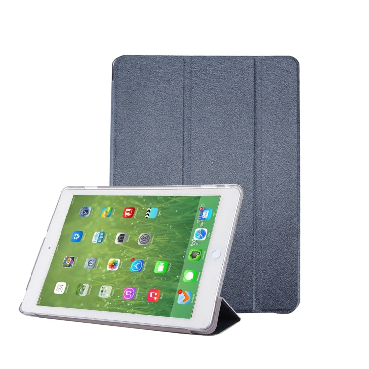 For Huawei MediaPad M3 Lite 10.1 inch Silk Texture Horizontal Flip Leather Case with 3-folding Holder & Sleep / Wake-up Function