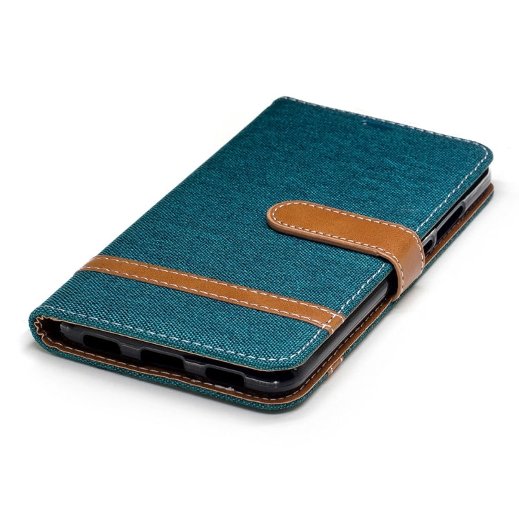 For Huawei Y7 Denim Texture Leather Case with Holder & Card Slots & Wallet & Lanyard