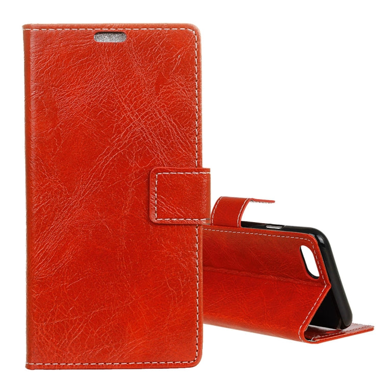 For DOOGEE Mix Retro Crazy Horse Texture Horizontal Flip Leather Case with Holder & Card Slots & Wallet & Photo Frame