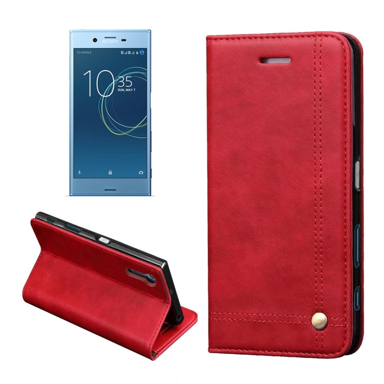 For Sony Xperia XZ & XZs Retro Crazy Horse Texture Horizontal Flip Leather Case with Holder & Card Slots & Wallet(Red)