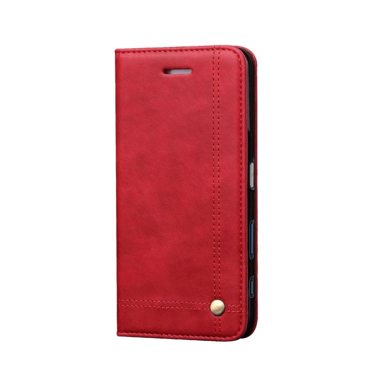 For Sony Xperia XZ & XZs Retro Crazy Horse Texture Horizontal Flip Leather Case with Holder & Card Slots & Wallet(Red)