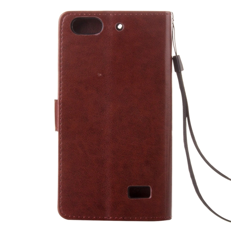 For Huawei Honor 4C Crazy Horse Texture Printing Horizontal Flip Leather Case with Holder & Card Slots & Wallet & Lanyard