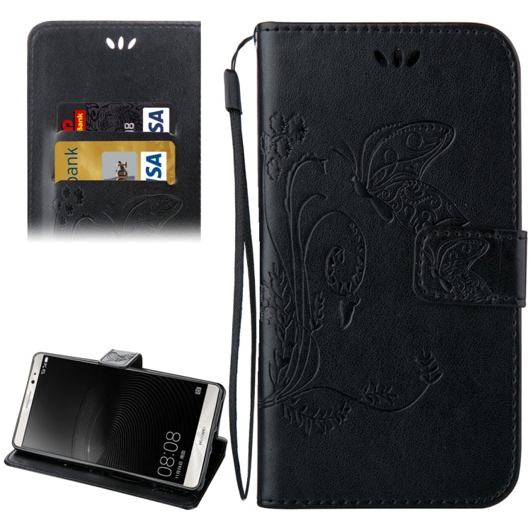 For Huawei Mate 8 Crazy Horse Texture Printing Horizontal Flip Leather Case with Holder & Card Slots & Wallet & Lanyard