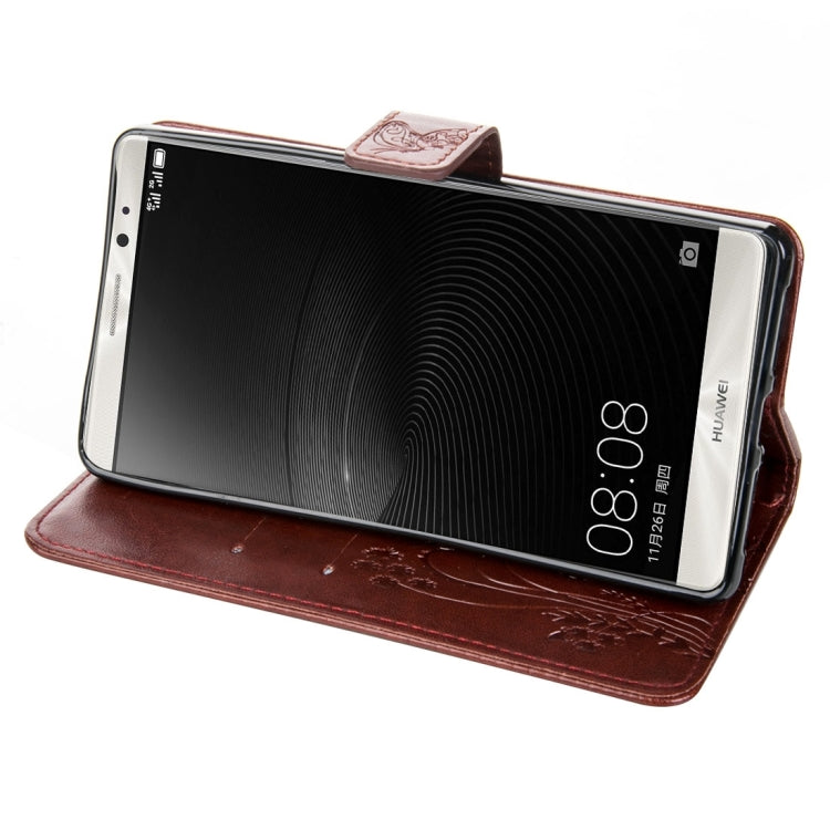 For Huawei Mate 8 Crazy Horse Texture Printing Horizontal Flip Leather Case with Holder & Card Slots & Wallet & Lanyard