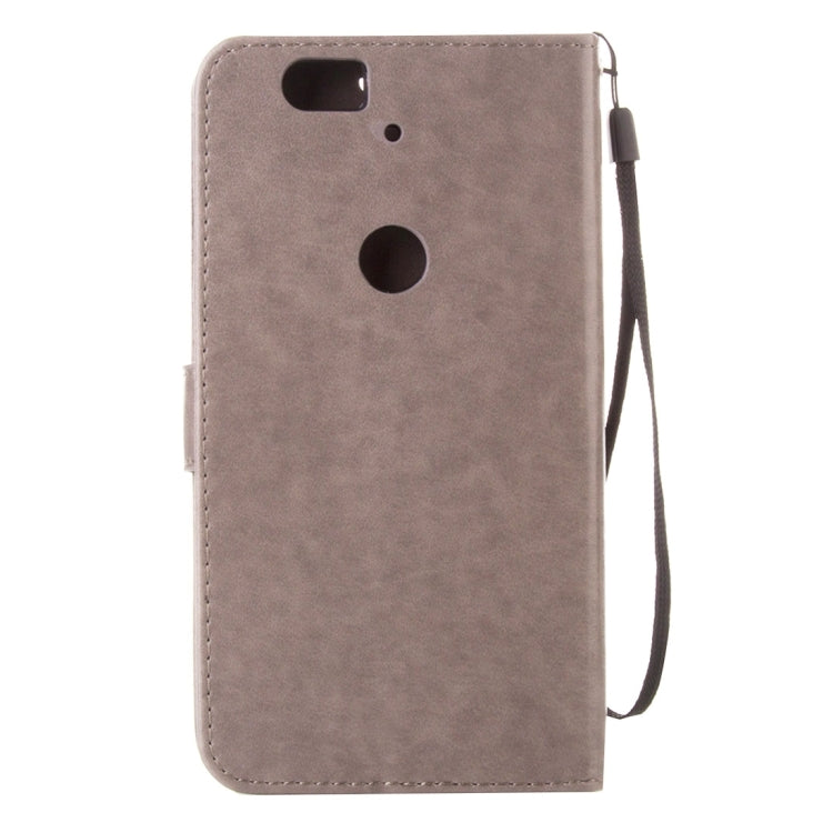 For Google Nexus 6P Crazy Horse Texture Printing Horizontal Flip Leather Case with Holder & Card Slots & Wallet & Lanyard