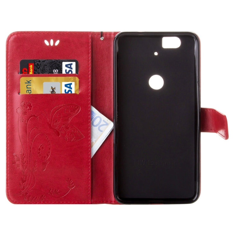 For Google Nexus 6P Crazy Horse Texture Printing Horizontal Flip Leather Case with Holder & Card Slots & Wallet & Lanyard