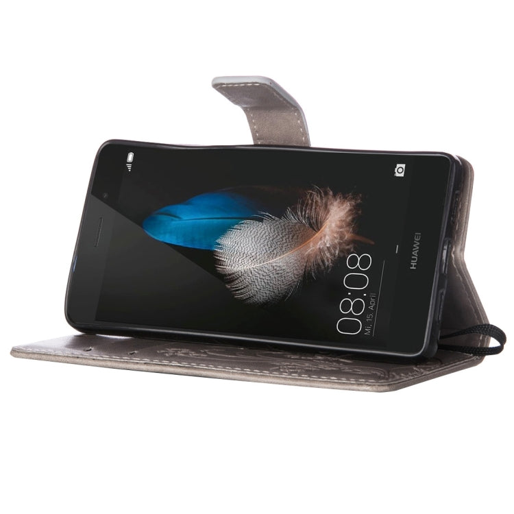 For Huawei P8 Lite Crazy Horse Texture Printing Horizontal Flip Leather Case with Holder & Card Slots & Wallet & Lanyard