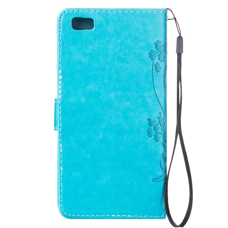 For Huawei P8 Lite Crazy Horse Texture Printing Horizontal Flip Leather Case with Holder & Card Slots & Wallet & Lanyard