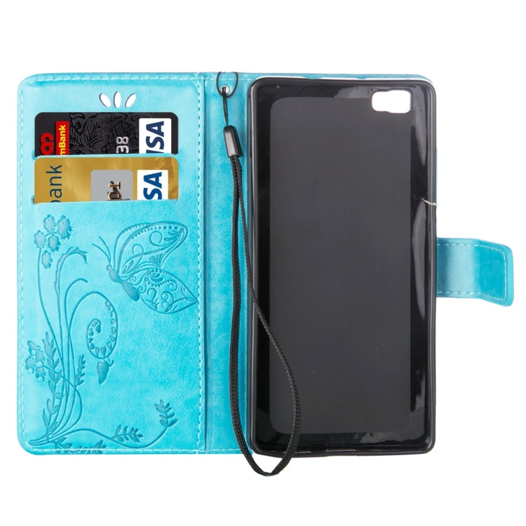 For Huawei P8 Lite Crazy Horse Texture Printing Horizontal Flip Leather Case with Holder & Card Slots & Wallet & Lanyard