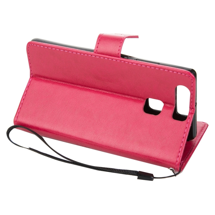 For Huawei P9 Crazy Horse Texture Printing Horizontal Flip Leather Case with Holder & Card Slots & Wallet & Lanyard