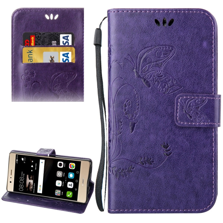 For Huawei P9 Crazy Horse Texture Printing Horizontal Flip Leather Case with Holder & Card Slots & Wallet & Lanyard