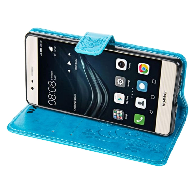 For Huawei P9 Lite Crazy Horse Texture Printing Horizontal Flip Leather Case with Holder & Card Slots & Wallet & Lanyard