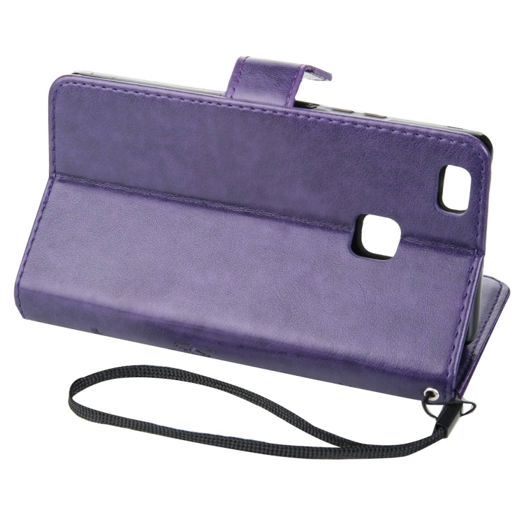 For Huawei P9 Lite Crazy Horse Texture Printing Horizontal Flip Leather Case with Holder & Card Slots & Wallet & Lanyard