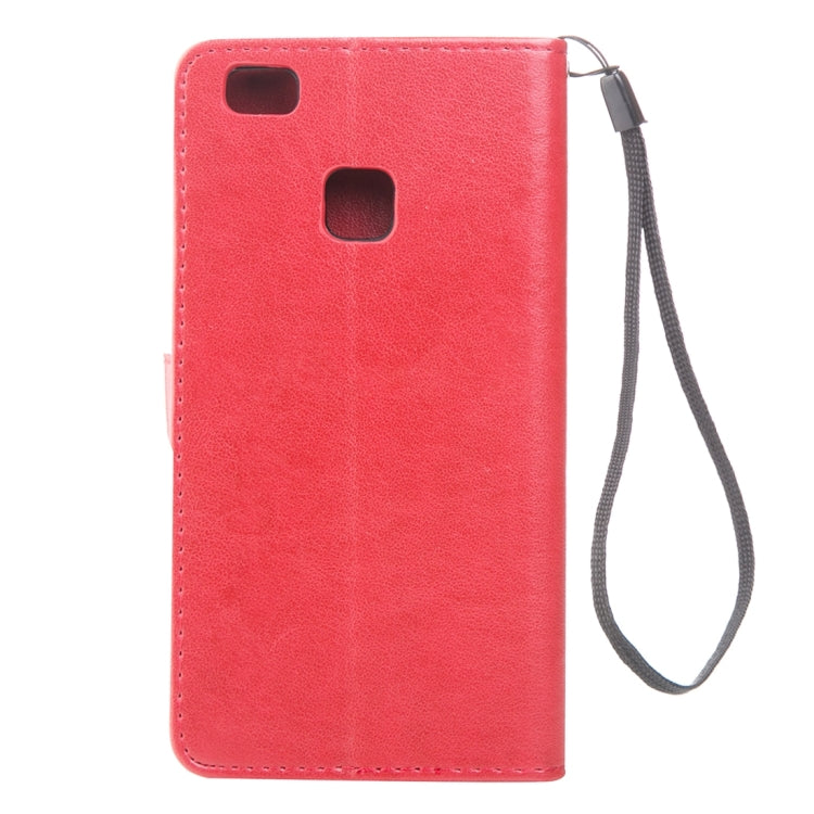 For Huawei P9 Lite Crazy Horse Texture Printing Horizontal Flip Leather Case with Holder & Card Slots & Wallet & Lanyard