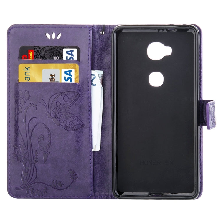 For Huawei Honor 5X Crazy Horse Texture Printing Horizontal Flip Leather Case with Holder & Card Slots & Wallet & Lanyard