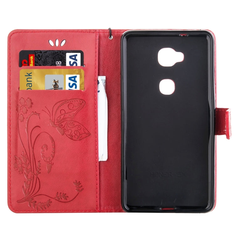 For Huawei Honor 5X Crazy Horse Texture Printing Horizontal Flip Leather Case with Holder & Card Slots & Wallet & Lanyard