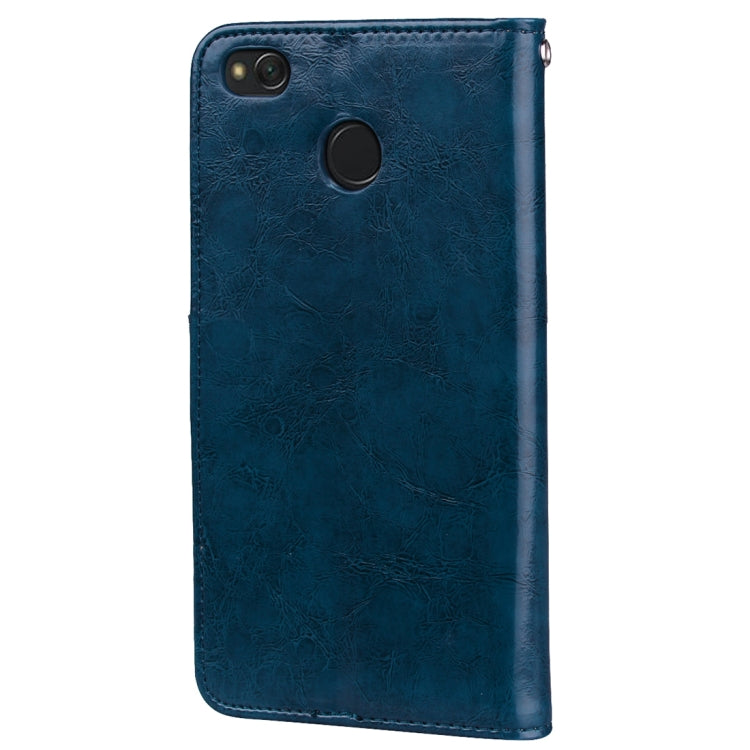 For Xiaomi Redmi 4X Business Style Oil Wax Texture Horizontal Flip Leather Case with Holder & Card Slots & Wallet