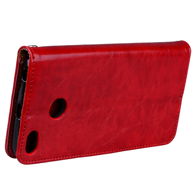 For Xiaomi Redmi 4X Business Style Oil Wax Texture Horizontal Flip Leather Case with Holder & Card Slots & Wallet