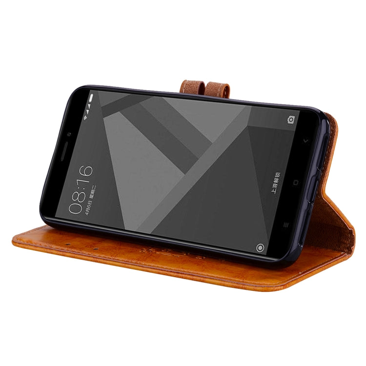 For Xiaomi Redmi 4X Business Style Oil Wax Texture Horizontal Flip Leather Case with Holder & Card Slots & Wallet