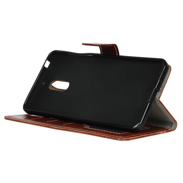 For Nokia 6 Retro Crazy Horse Texture Horizontal Flip Leather Case with Holder & Card Slots & Wallet & Photo Frame