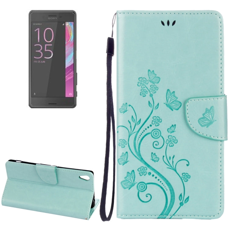 For Sony Xperia XA Ultra Flowers Embossing Horizontal Flip Leather Case with Holder & Card Slots & Wallet & Lanyard