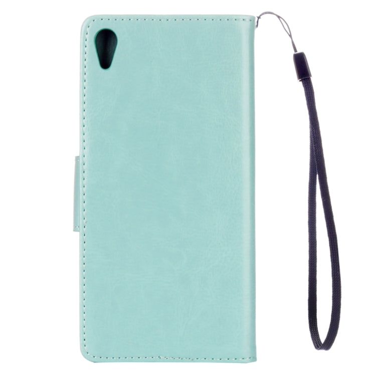 For Sony Xperia XA Ultra Flowers Embossing Horizontal Flip Leather Case with Holder & Card Slots & Wallet & Lanyard