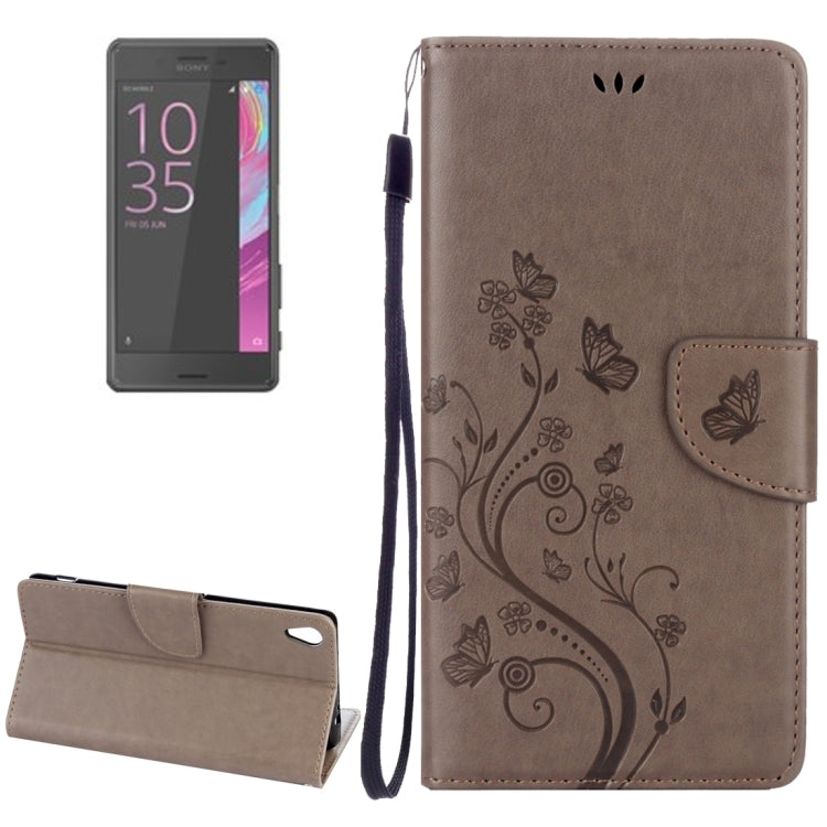 For Sony Xperia XA Ultra Flowers Embossing Horizontal Flip Leather Case with Holder & Card Slots & Wallet & Lanyard