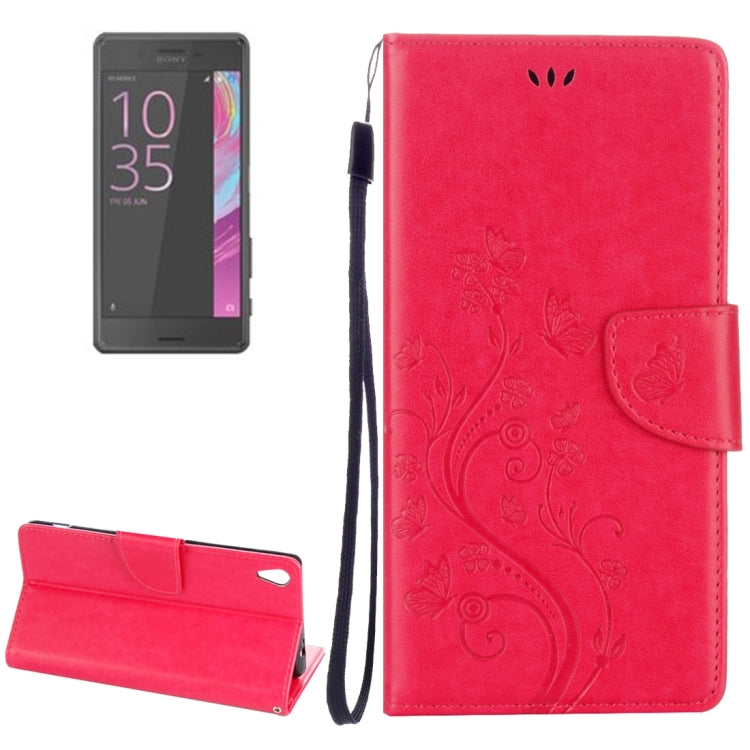For Sony Xperia XA Ultra Flowers Embossing Horizontal Flip Leather Case with Holder & Card Slots & Wallet & Lanyard