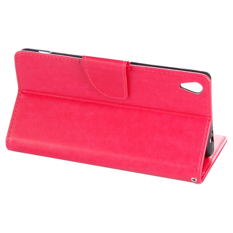 For Sony Xperia XA Ultra Flowers Embossing Horizontal Flip Leather Case with Holder & Card Slots & Wallet & Lanyard
