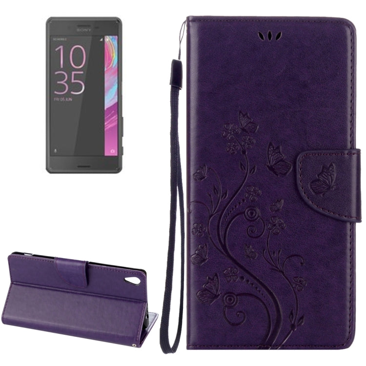 For Sony Xperia XA Ultra Flowers Embossing Horizontal Flip Leather Case with Holder & Card Slots & Wallet & Lanyard