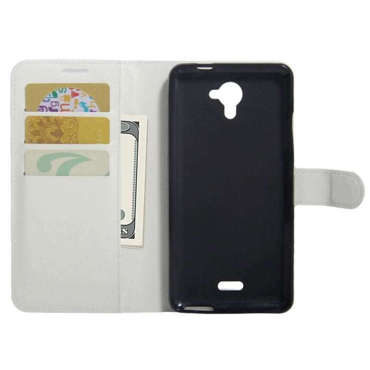 For Wiko U Feel Fab Litchi Texture Horizontal Flip PU Leather Case with Holder & Card Slots & Wallet