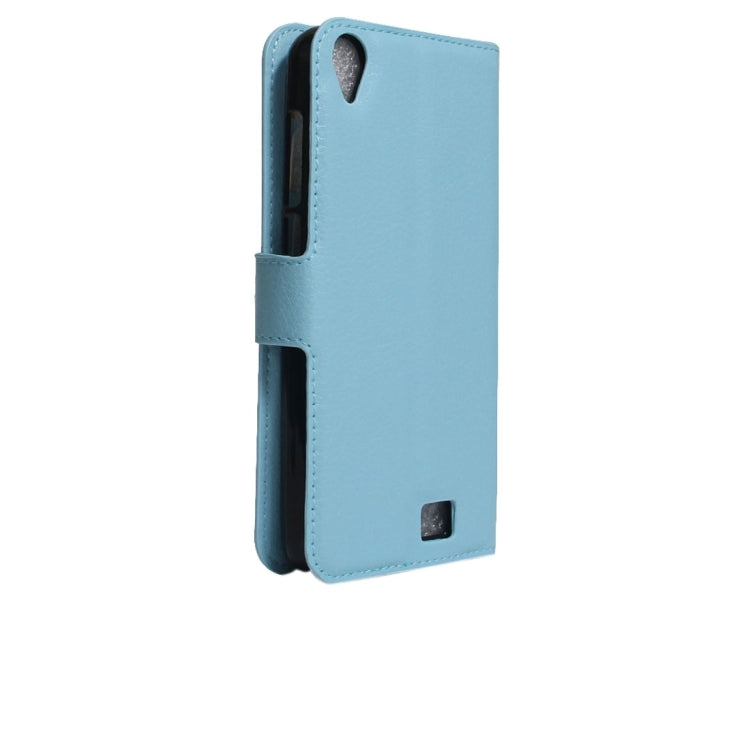 For HOMTOM HT16 Litchi Texture Horizontal Flip PU Leather Case with Holder & Card Slots & Wallet