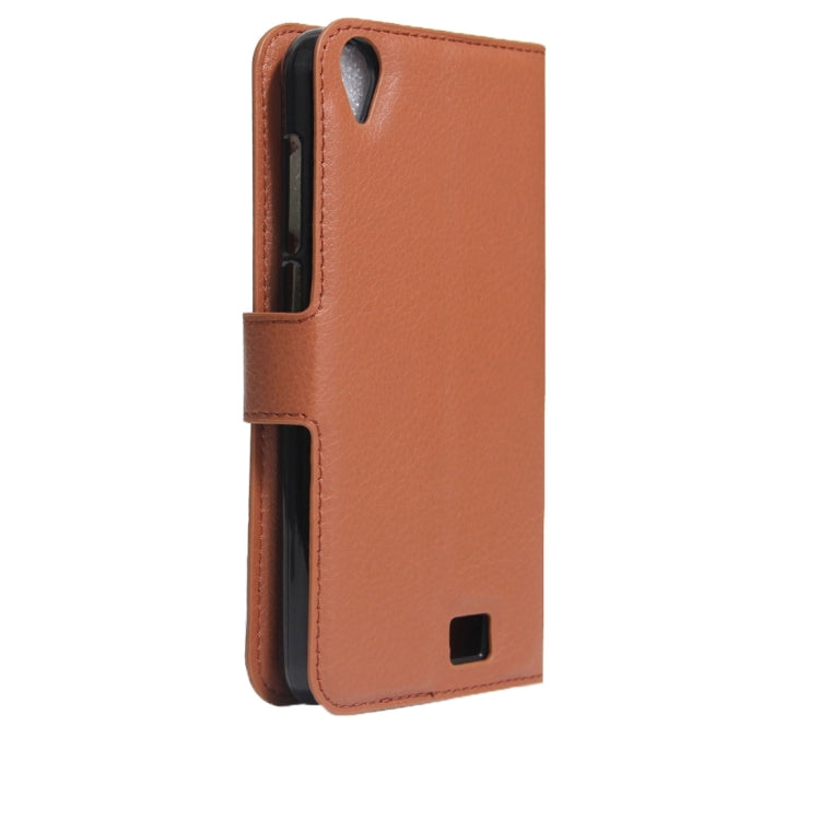 For HOMTOM HT16 Litchi Texture Horizontal Flip PU Leather Case with Holder & Card Slots & Wallet