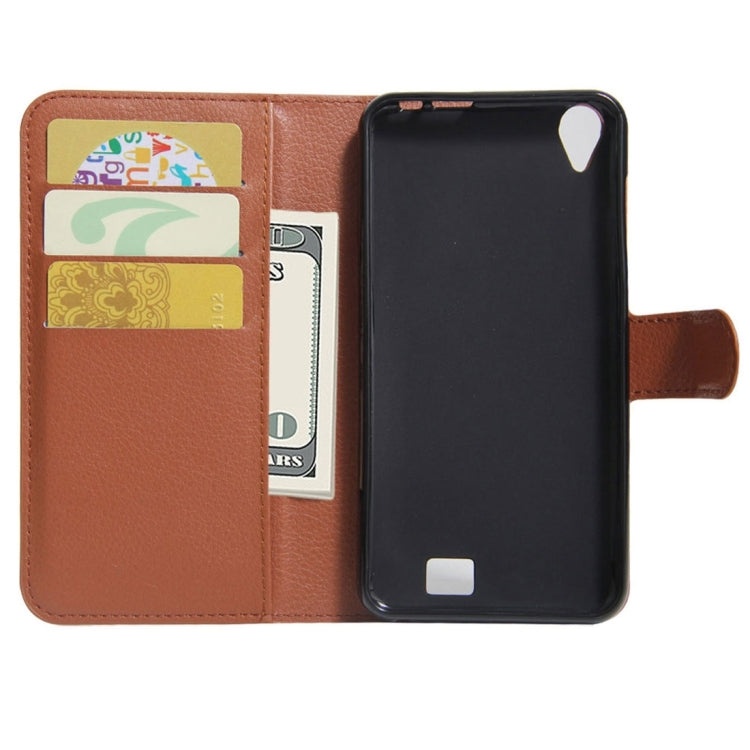 For HOMTOM HT16 Litchi Texture Horizontal Flip PU Leather Case with Holder & Card Slots & Wallet