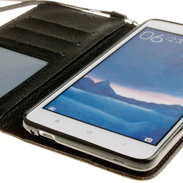 For Xiaomi Redmi Note 3 Litchi Texture Horizontal Flip PU Leather Case with Holder & Card Slots & Wallet & Photo Frame & Lanyard