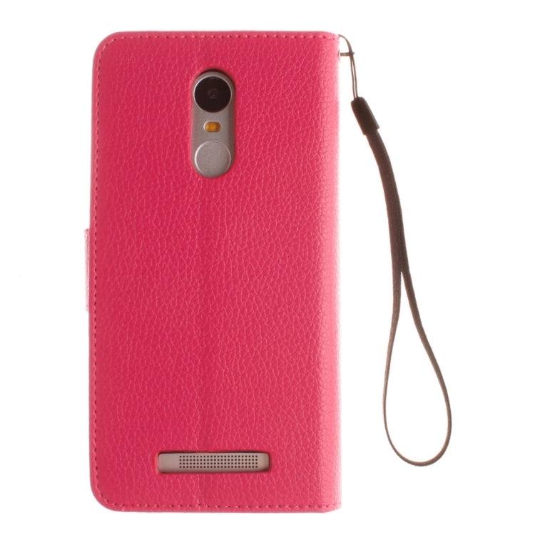 For Xiaomi Redmi Note 3 Litchi Texture Horizontal Flip PU Leather Case with Holder & Card Slots & Wallet & Photo Frame & Lanyard