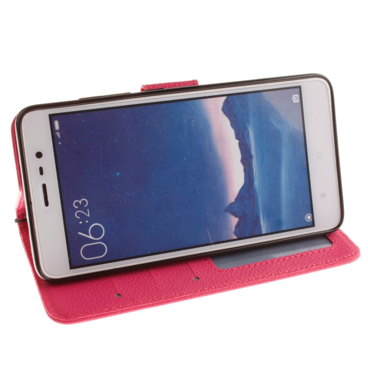 For Xiaomi Redmi Note 3 Litchi Texture Horizontal Flip PU Leather Case with Holder & Card Slots & Wallet & Photo Frame & Lanyard