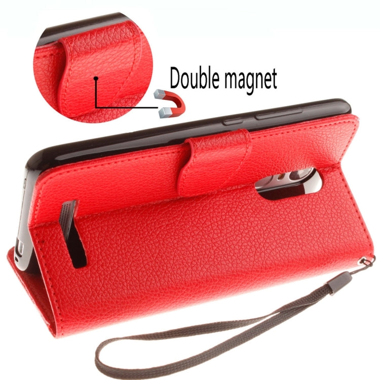 For Xiaomi Redmi Note 3 Litchi Texture Horizontal Flip PU Leather Case with Holder & Card Slots & Wallet & Photo Frame & Lanyard