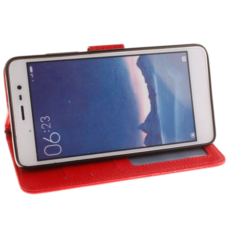 For Xiaomi Redmi Note 3 Litchi Texture Horizontal Flip PU Leather Case with Holder & Card Slots & Wallet & Photo Frame & Lanyard