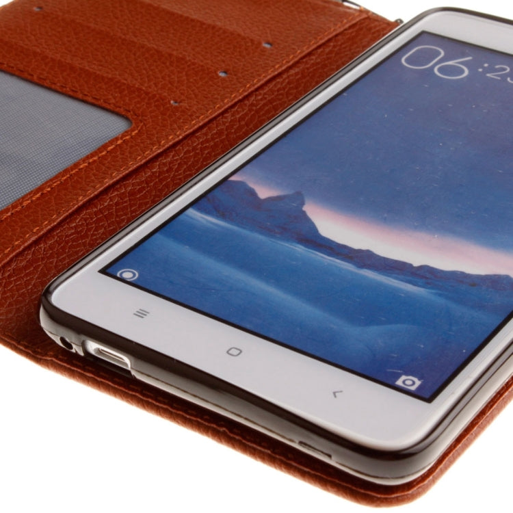 For Xiaomi Redmi Note 3 Litchi Texture Horizontal Flip PU Leather Case with Holder & Card Slots & Wallet & Photo Frame & Lanyard