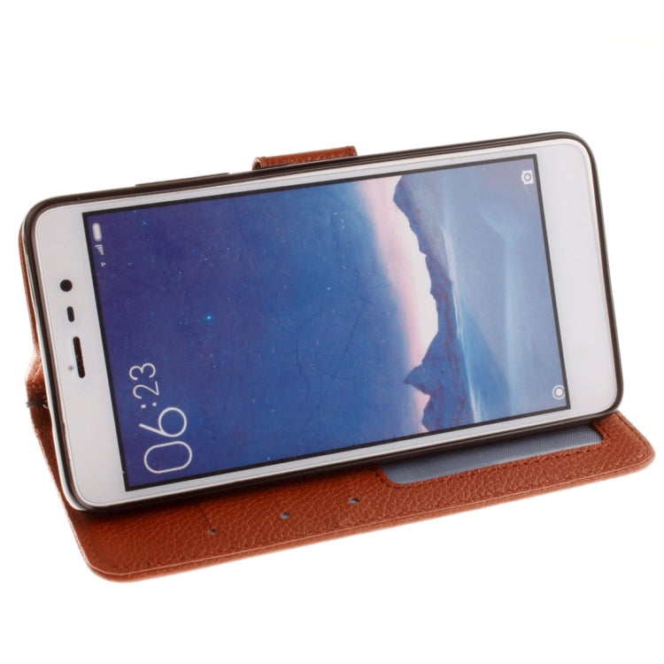 For Xiaomi Redmi Note 3 Litchi Texture Horizontal Flip PU Leather Case with Holder & Card Slots & Wallet & Photo Frame & Lanyard