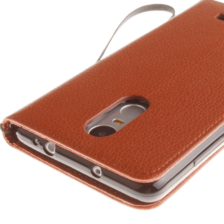 For Xiaomi Redmi Note 3 Litchi Texture Horizontal Flip PU Leather Case with Holder & Card Slots & Wallet & Photo Frame & Lanyard