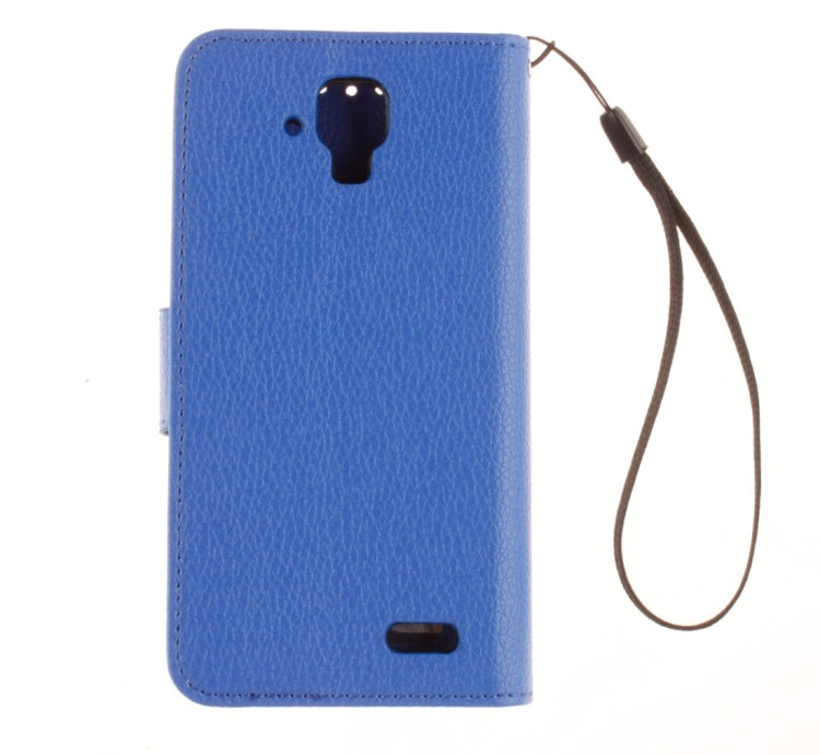 For Lenovo A536 Litchi Texture Horizontal Flip PU Leather Case with Holder & Card Slots & Wallet & Photo Frame & Lanyard