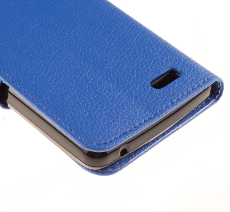 For Lenovo A536 Litchi Texture Horizontal Flip PU Leather Case with Holder & Card Slots & Wallet & Photo Frame & Lanyard