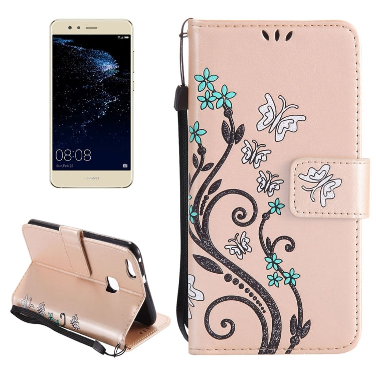 For Huawei P10 Lite Painted Butterfly Pattern Horizontal Flip Leather Case with Holder & Card Slots & Wallet & Lanyard