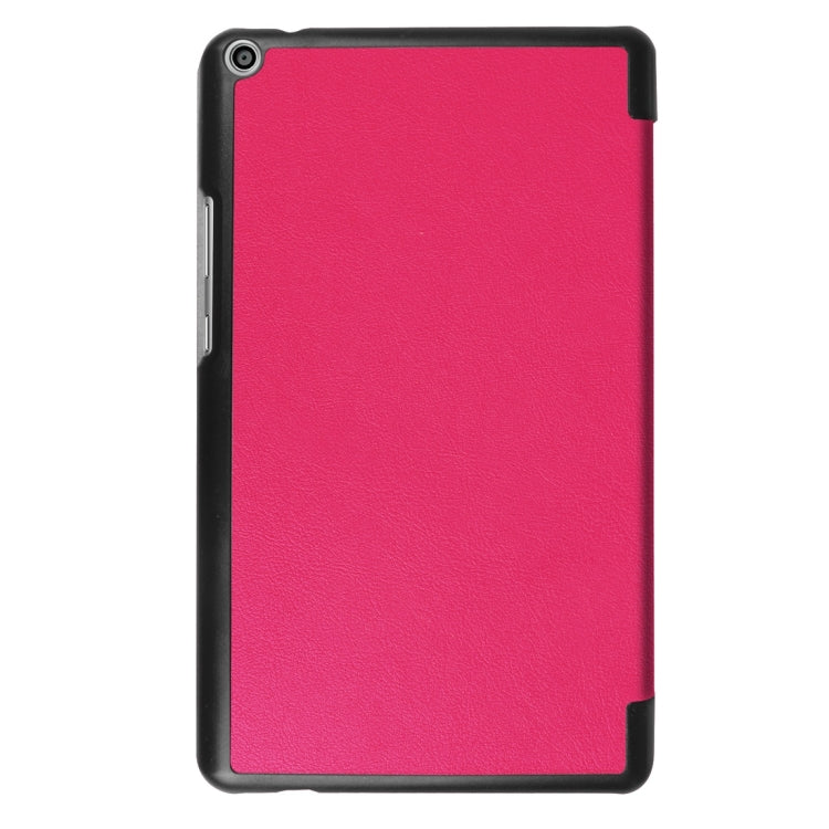 For Huawei MediaPad T3 8.0 Custer Texture Horizontal Flip Leather Case with 3-folding Holder