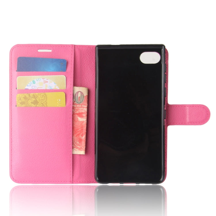 For BlackBerry Motion Litchi Texture Horizontal Flip Leather Case with Holder & Card Slots & Wallet