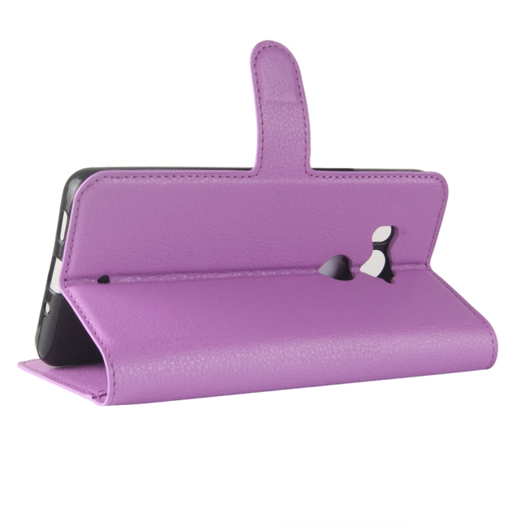 For HTC U11+ Litchi Texture Horizontal Flip Leather Case with Holder & Card Slots & Wallet