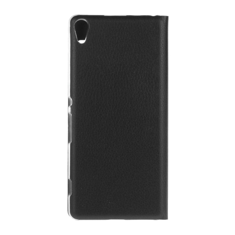 For Sony Xperia XA Litchi Texture Horizontal Flip PU Leather Case with Call Display ID