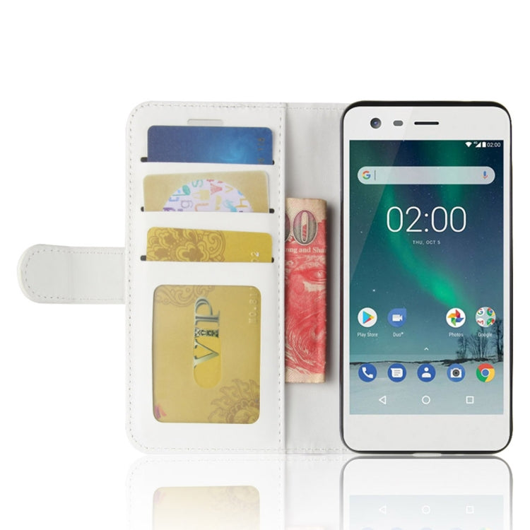 For Nokia 2 Crazy Horse Texture Horizontal Flip Leather Case with Holder & Card Slots & Wallet